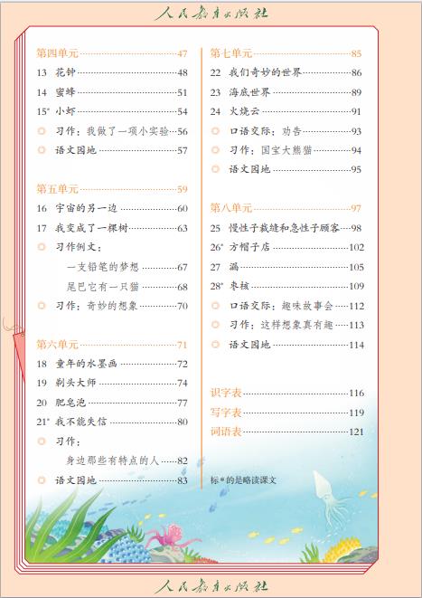 义务教育教科书（五•四学制）·语文三年级下册高清pdf版本下载